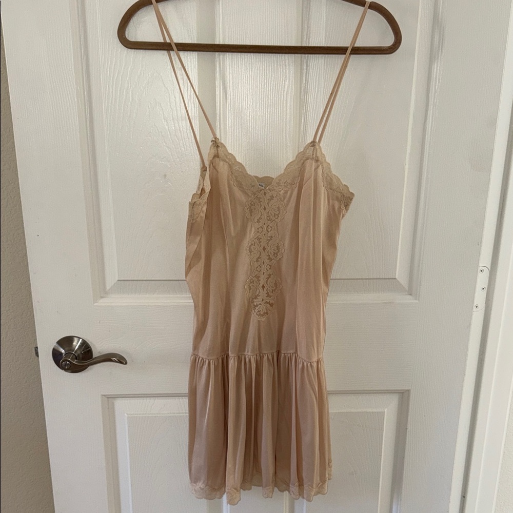 Vintage blush slip dress